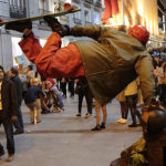 Estatua viviente tomada por un fotógrafo profesional de Madrid