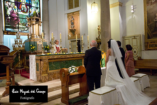 Reportaje de boda religiosa