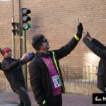 Fotógrafo profesional en un maratón de Madrid