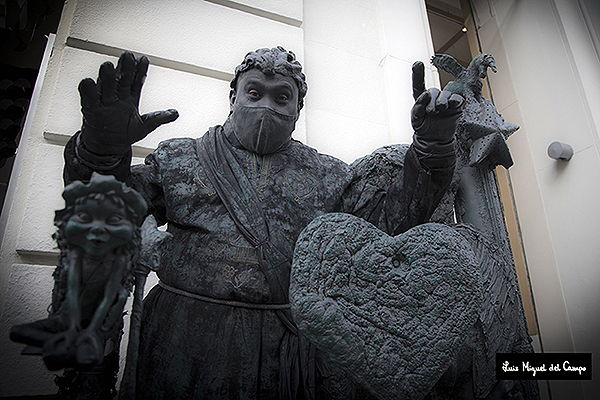 Estatua viviente del centro de Madrid